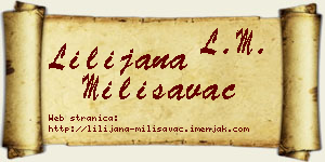 Lilijana Milisavac vizit kartica